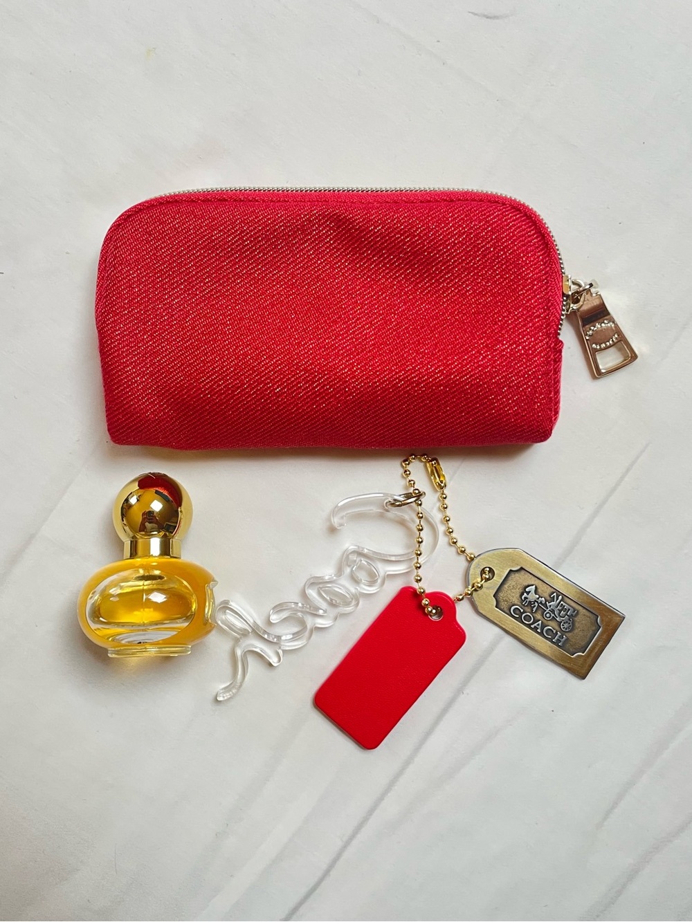 Coach Red Pouch Bundle - Picture 4 of 10